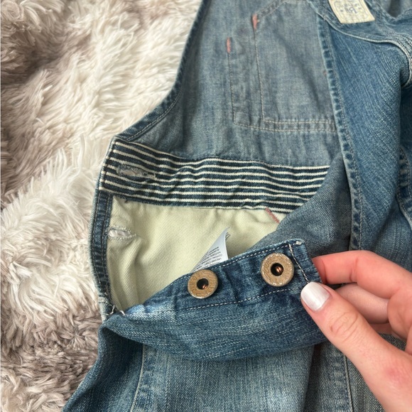 Ralph Lauren Double RL RRL Blue Patchwork Overalls - Picture 8 of 8